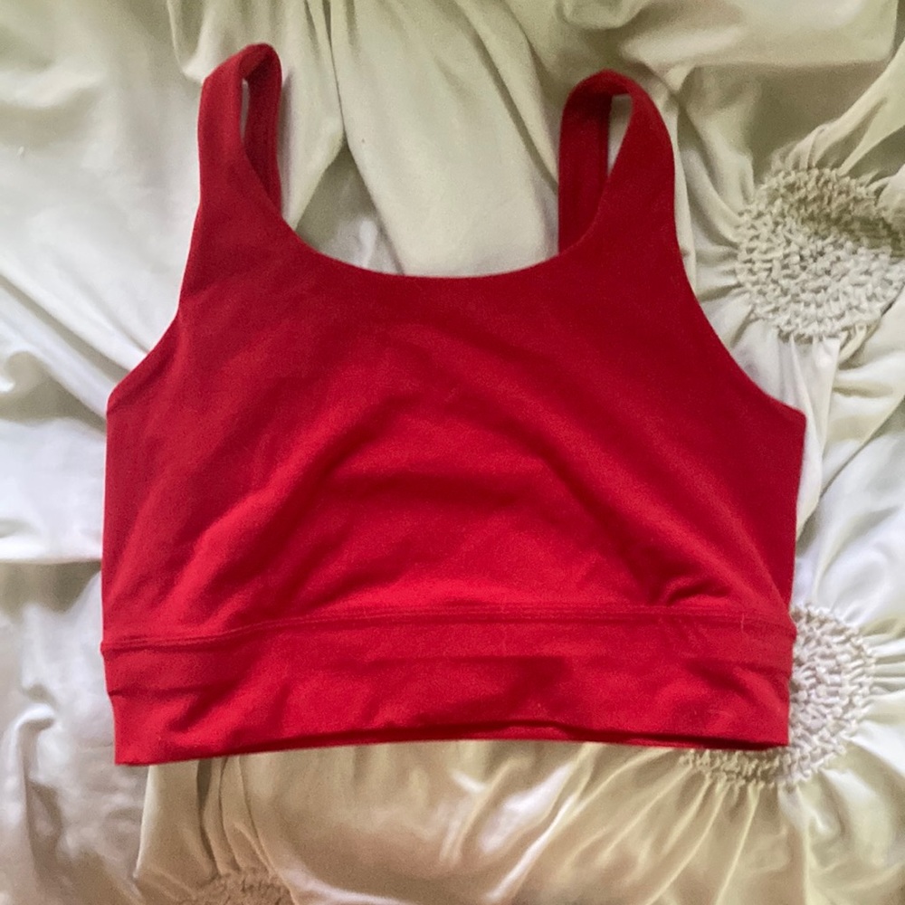 Red Cropped Nike Tank